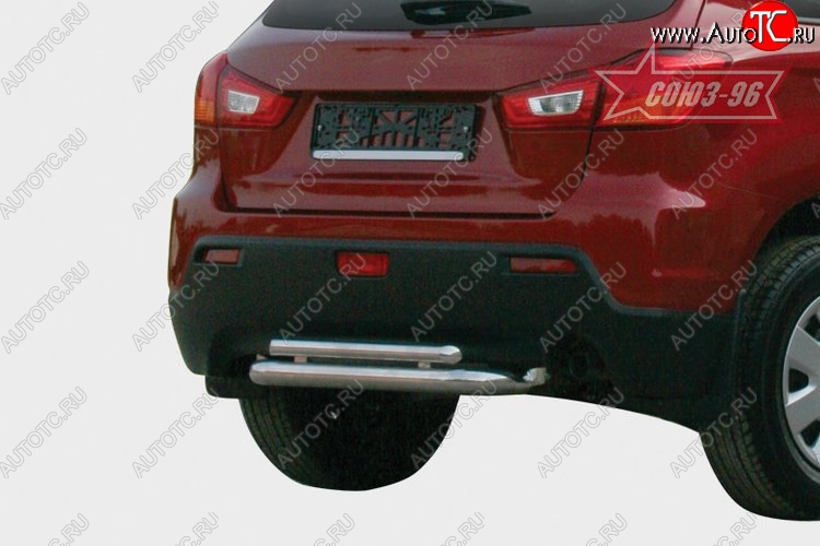 11 609 р. Защита заднего бампера Souz-96 (d60/42) Mitsubishi ASX дорестайлинг (2010-2012)  с доставкой в г. Пермь