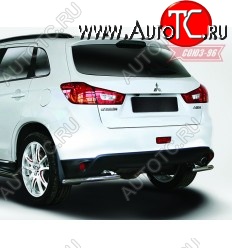 7 109 р. Защита заднего бампера уголки d42 Souz-96  Mitsubishi ASX (2013-2016) 1-ый рестайлинг  с доставкой в г. Пермь
