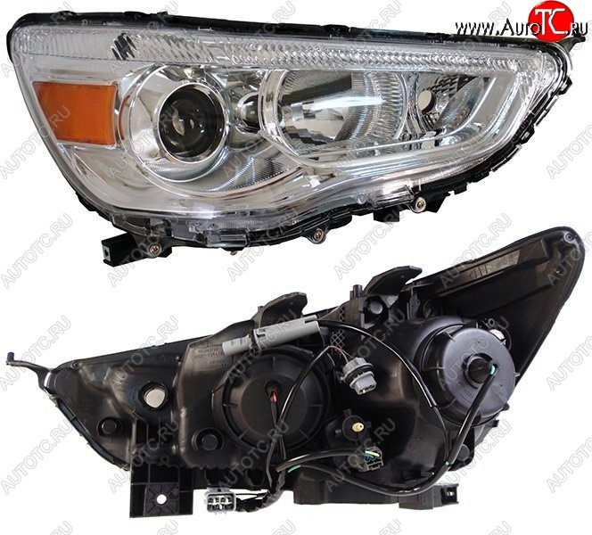 8 899 р. Правая передняя фара SAT Mitsubishi ASX дорестайлинг (2010-2012)  с доставкой в г. Пермь
