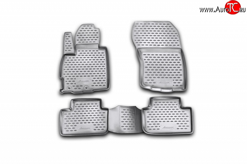 3 379 р. Коврики в салон Element 4 шт. (полиуретан) Mitsubishi ASX дорестайлинг (2010-2012)  с доставкой в г. Пермь