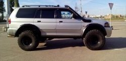 31 439 р. Накладки на колёсные арки RA (комплект)  Mitsubishi Challenger  K9-W (1996-2001) (Покрытие глянец (под окраску), Неокрашенные)  с доставкой в г. Пермь. Увеличить фотографию 5