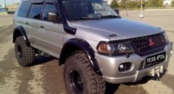 31 439 р. Накладки на колёсные арки RA (комплект)  Mitsubishi Challenger  K9-W (1996-2001) (Покрытие глянец (под окраску), Неокрашенные)  с доставкой в г. Пермь. Увеличить фотографию 7