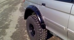 31 439 р. Накладки на колёсные арки RA (комплект)  Mitsubishi Challenger  K9-W (1996-2001) (Покрытие глянец (под окраску), Неокрашенные)  с доставкой в г. Пермь. Увеличить фотографию 9