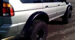 31 439 р. Накладки на колёсные арки RA (комплект)  Mitsubishi Challenger  K9-W (1996-2001) (Покрытие глянец (под окраску), Неокрашенные)  с доставкой в г. Пермь. Увеличить фотографию 10
