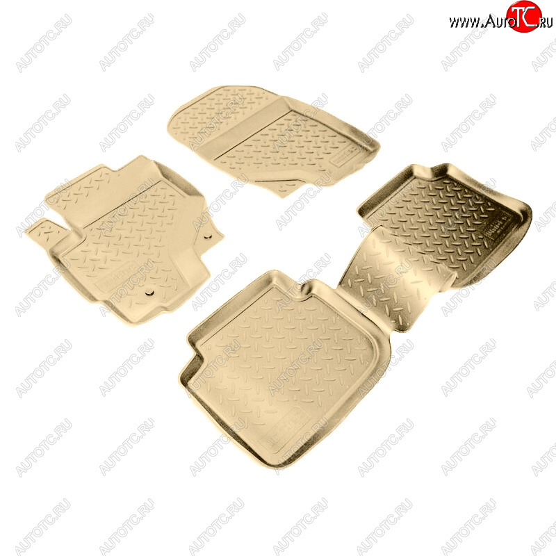 2 599 р. Коврики салона Norplast Unidec  Mitsubishi Colt ( Z20, Z30 хэтчбэк 3 дв.,  Z30) (2002-2009) дорестайлинг, хэтчбэк 5 дв. дорестайлинг (Цвет: бежевый)  с доставкой в г. Пермь