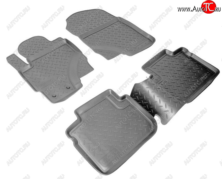 2 289 р. Комплект ковриков в салон Norplast Unidec  Mitsubishi Colt ( Z20, Z30 хэтчбэк 3 дв.,  Z30) (2008-2012) рестайлинг, хэтчбэк 5 дв. рестайлинг (Цвет: черный)  с доставкой в г. Пермь