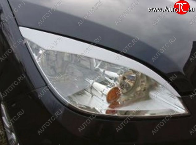 1 649 р. Реснички на фары CT Mitsubishi Colt Z30 хэтчбэк 5 дв. дорестайлинг (2002-2009) (Неокрашенные)  с доставкой в г. Пермь