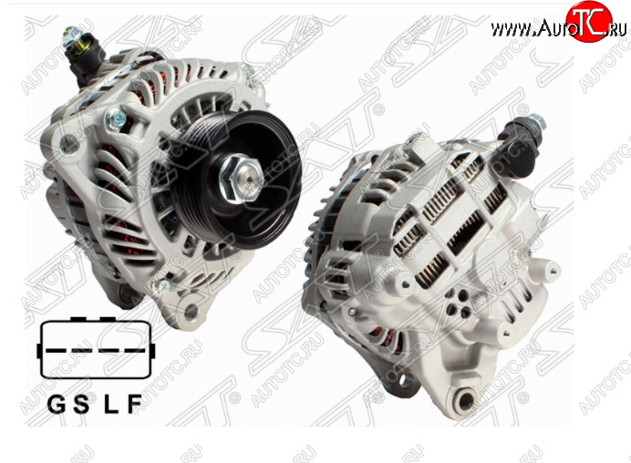 9 499 р. Генератор (2.4/4G69, 12V 120A) SAT  Mitsubishi Eclipse - Lancer  9 CS  с доставкой в г. Пермь