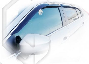1 999 р. Дефлектора окон CA-Plastic Mitsubishi Eclipse Cross GK дорестайлинг (2017-2021) (серия Classic полупрозрачный, Без хром.молдинга)  с доставкой в г. Пермь. Увеличить фотографию 2