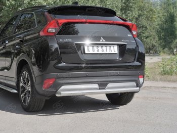 14 399 р. Защита заднего бампера (Ø63 мм, нержавейка) SLITKOFF  Mitsubishi Eclipse Cross  GK (2017-2021) дорестайлинг  с доставкой в г. Пермь. Увеличить фотографию 4
