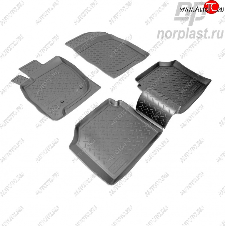 2 599 р. Комплект ковриков в салон Norplast Mitsubishi Galant 9 седан (2004-2009)  с доставкой в г. Пермь