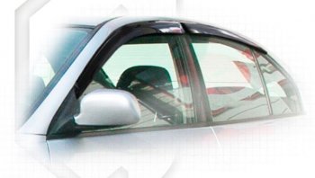 Дефлектора окон CA-Plastiс Mitsubishi Galant  8 (1996-1998)  дорестайлинг седан (Classic полупрозрачный, Без хром.молдинга)