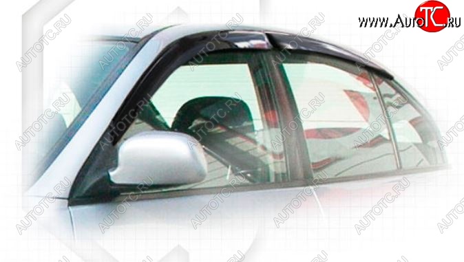 1 999 р. Дефлектора окон CA-Plastiс  Mitsubishi Galant  8 (1996-1998)  дорестайлинг седан (Classic полупрозрачный, Без хром.молдинга)  с доставкой в г. Пермь