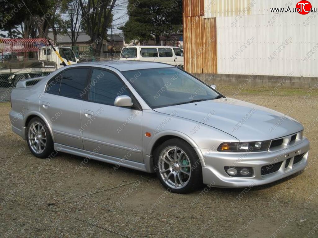 4 849 р. Пороги накладки VR4 SUPER Mitsubishi Galant 8  дорестайлинг седан (1996-1998) (Неокрашенные)  с доставкой в г. Пермь