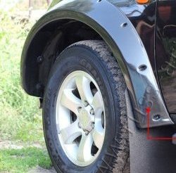 23 999 р. Накладки на колёсные арки RA (усиленные) Mitsubishi L200 5 KK,KL дорестайлинг (2015-2019) (Поверхность глянец (под окраску), Неокрашенные)  с доставкой в г. Пермь. Увеличить фотографию 2