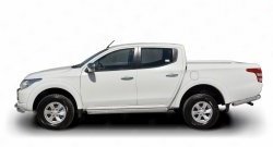 85 999 р. Широкая защита порогов (рестайлинг) Russtal Mitsubishi L200 5 KK,KL дорестайлинг (2015-2019) (Защита порогов с со скосами на торцах (вариант 1))  с доставкой в г. Пермь. Увеличить фотографию 2