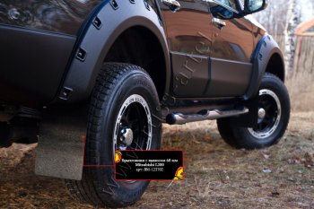 1 209 р. Задние брызговики с выносом 60 мм RA  Mitsubishi L200  5 KK,KL (2015-2019) дорестайлинг  с доставкой в г. Пермь. Увеличить фотографию 3
