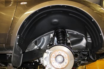 679 р. Подкрылок передний Totem Mitsubishi L200 5 KK,KL дорестайлинг (2015-2019) (без шумоизоляции)  с доставкой в г. Пермь. Увеличить фотографию 2