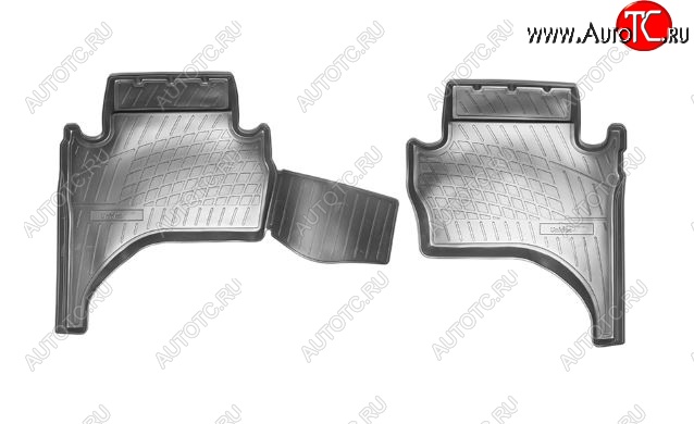 1 289 р. Коврики салонные Noplast (задние)  Mitsubishi L200  5 KK,KL (2015-2019) дорестайлинг  с доставкой в г. Пермь