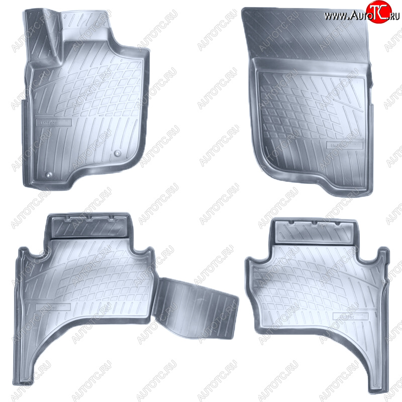 3 179 р. Коврики салона Norplast Unidec  Mitsubishi L200  5 KK,KL (2015-2022) дорестайлинг, рестайлинг (Цвет: серый)  с доставкой в г. Пермь