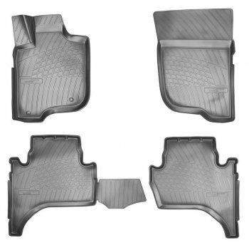 Комплект ковриков в салон Norplast Unidec Mitsubishi L200 ( 4,  5 KK,KL) (2006-2022)  дорестайлинг, рестайлинг (Цвет: черный)