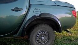 14 799 р. Расширители арок RA (комплект, 90 мм, Standart) Mitsubishi L200 5 KK,KL рестайлинг (2018-2022) (Поверхность шагрень)  с доставкой в г. Пермь. Увеличить фотографию 2