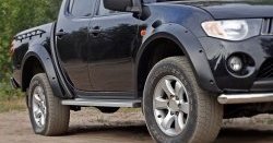14 799 р. Расширители арок RA (комплект, 90 мм, Standart) Mitsubishi L200 5 KK,KL рестайлинг (2018-2022) (Поверхность шагрень)  с доставкой в г. Пермь. Увеличить фотографию 6