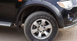 14 799 р. Расширители арок RA (комплект, 90 мм, Standart) Mitsubishi L200 5 KK,KL рестайлинг (2018-2022) (Поверхность шагрень)  с доставкой в г. Пермь. Увеличить фотографию 5