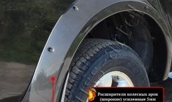 23 999 р. Накладки на колёсные арки RA (усиленные) Mitsubishi L200 4  дорестайлинг (2006-2014) (Плверхность глянец (подд окраску), Неокрашенные)  с доставкой в г. Пермь. Увеличить фотографию 3