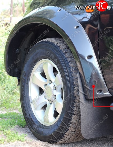 23 999 р. Накладки на колёсные арки RA (усиленные) Mitsubishi L200 4  дорестайлинг (2006-2014) (Плверхность глянец (подд окраску), Неокрашенные)  с доставкой в г. Пермь