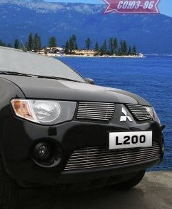 Декоративные элементы решетки радиатора Souz-96 (d10) Mitsubishi L200  4 (2006-2014)  дорестайлинг