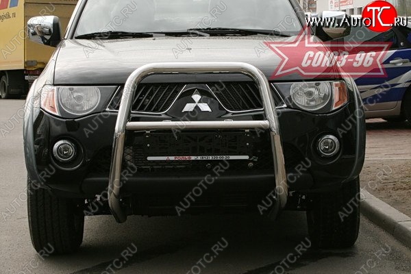 13 229 р. Защита переднего бампера Souz-96 (d60)  Mitsubishi L200  4 (2006-2014)  дорестайлинг  с доставкой в г. Пермь