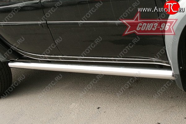 13 499 р. Защита порогов Souz-96 (d76) Mitsubishi L200 5 KK,KL рестайлинг (2018-2022)  с доставкой в г. Пермь