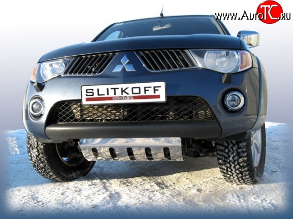 6 499 р. Защита картера двигателя Slitkoff  Mitsubishi L200 ( 4,  5 KK,KL) (2006-2022)  дорестайлинг, рестайлинг  с доставкой в г. Пермь