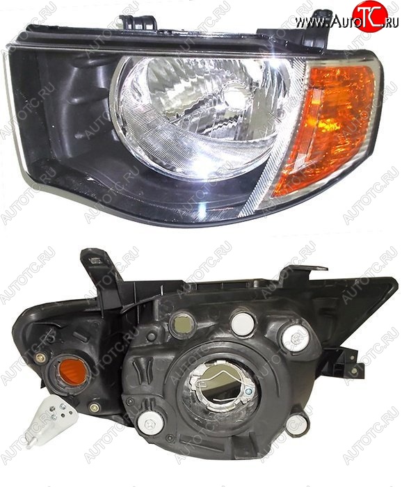 6 499 р. Левая фара SAT (OEM) Mitsubishi L200 4  дорестайлинг (2006-2014)  с доставкой в г. Пермь