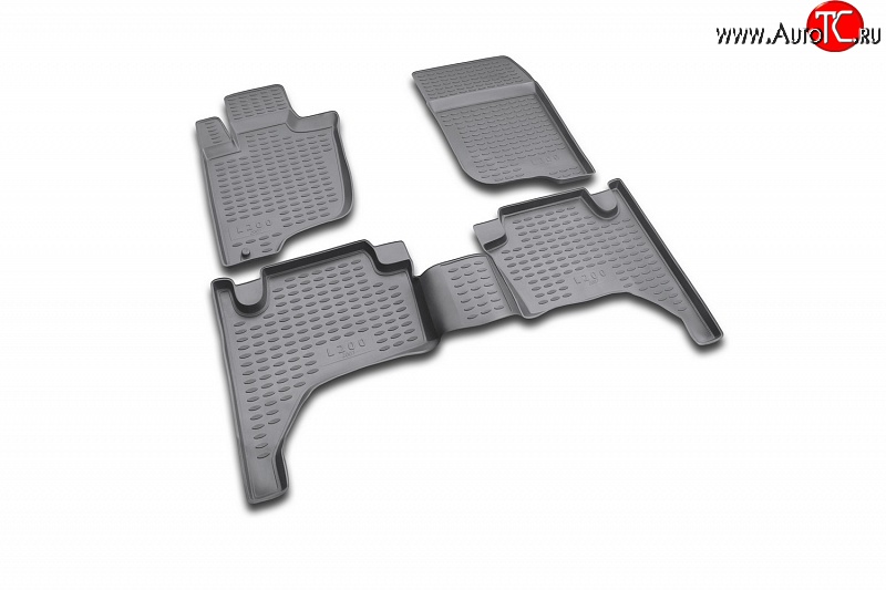 1 709 р. Коврики в салон Element 4 шт. (полиуретан) Mitsubishi L200 4  дорестайлинг (2006-2014)  с доставкой в г. Пермь