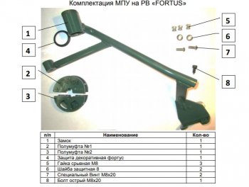 24 569 р. Замок рулевого вала FORTUS (бесштыревой) Mitsubishi Pajero Sport QE дорестайлинг (2015-2021)  с доставкой в г. Пермь. Увеличить фотографию 3