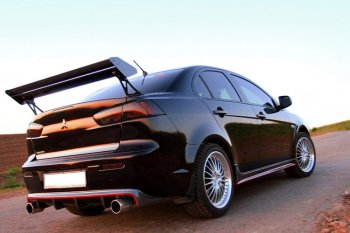 5 499 р. Пороги накладки INTENSE 2.0 Mitsubishi Lancer 10 CY седан дорестайлинг (2007-2010) (Неокрашенные)  с доставкой в г. Пермь. Увеличить фотографию 4