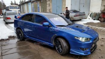 Пороги накладки RPM Mitsubishi Lancer  10 CY (2007-2017) седан дорестайлинг, седан рестайлинг, хэтчбек 5 дв рестайлинг