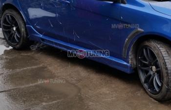 10 899 р. Пороги накладки RPM Mitsubishi Lancer 10 CY седан дорестайлинг (2007-2010) (Неокрашенные)  с доставкой в г. Пермь. Увеличить фотографию 3