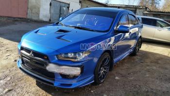 10 899 р. Пороги накладки RPM Mitsubishi Lancer 10 CY седан дорестайлинг (2007-2010) (Неокрашенные)  с доставкой в г. Пермь. Увеличить фотографию 4