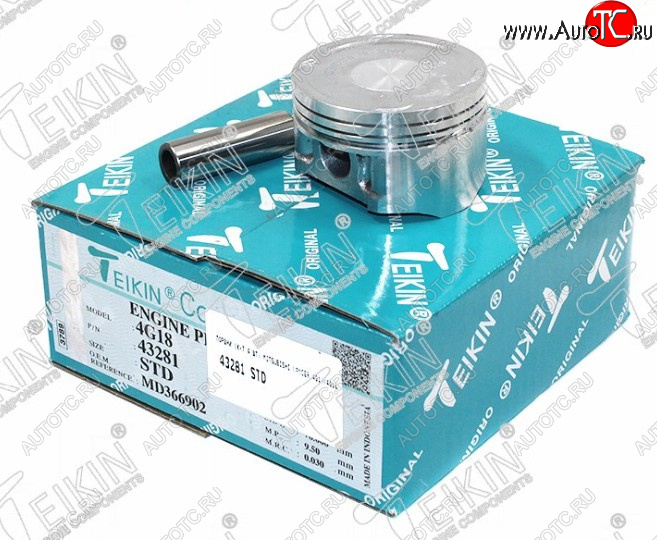 3 899 р. Комплект поршней с пальцами TEIKIN (4G16/4G18) Mitsubishi Lancer 9 CS седан 1-ый рестайлинг (2003-2005)  с доставкой в г. Пермь