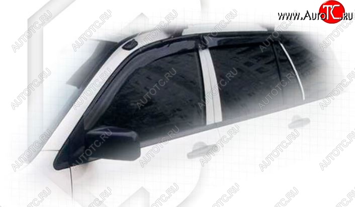 1 999 р. Дефлектора окон CA-Plastiс  Mitsubishi Lancer  9 CS (2003-2005) универсал 1-ый рестайлинг (Classic полупрозрачный, Без хром.молдинга, Крепление только на скотч)  с доставкой в г. Пермь