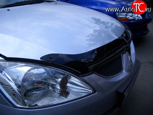 4 599 р. Дефлектор капота NovLine Mitsubishi Lancer 9 CS седан 2-ой рестайлинг (2005-2009)  с доставкой в г. Пермь