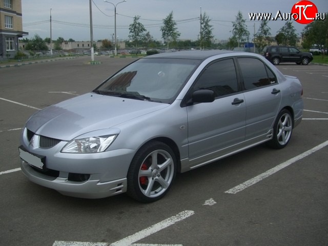 4 999 р. Накладка на передний бампер EGR Mitsubishi Lancer 9 CS универсал 1-ый рестайлинг (2003-2005) (Неокрашенная)  с доставкой в г. Пермь