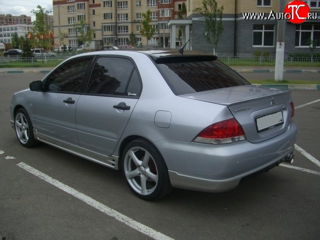 4 999 р. Накладка на задний бампер EGR  Mitsubishi Lancer  9 CS (2003-2009) седан 1-ый рестайлинг, седан 2-ой рестайлинг (Неокрашенная)  с доставкой в г. Пермь