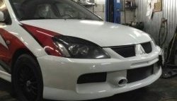 10 999 р. Передний бампер EVO 9 Mitsubishi Lancer 9 CS седан 2-ой рестайлинг (2005-2009) (Неокрашенный)  с доставкой в г. Пермь. Увеличить фотографию 2