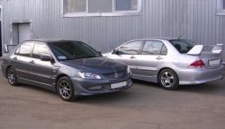 6 699 р. Пороги накладки EVO 9 Mitsubishi Lancer 9 CS универсал 1-ый рестайлинг (2003-2005) (Неокрашенные)  с доставкой в г. Пермь. Увеличить фотографию 2