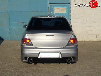 18 499 р. Задний бампер INGS Extreem  Mitsubishi Lancer  9 CS (2003-2009) седан 1-ый рестайлинг, седан 2-ой рестайлинг (Неокрашенный)  с доставкой в г. Пермь. Увеличить фотографию 4
