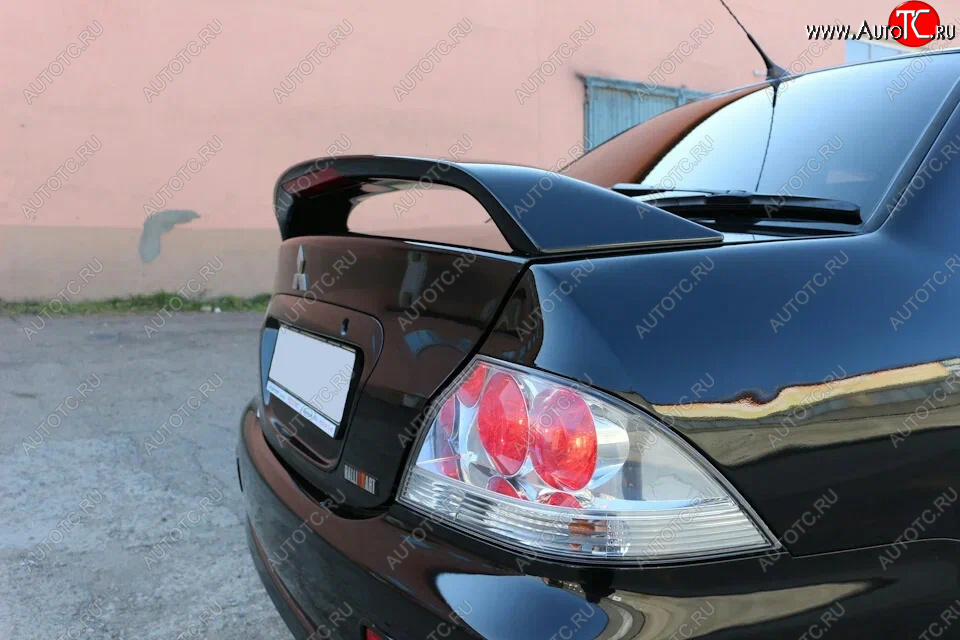 4 099 р. Средний спойлер 2.0 SPORT  Mitsubishi Lancer  9 CS (2003-2009) седан 1-ый рестайлинг, седан 2-ой рестайлинг (С местом под стоп-сигнал, Неокрашенный)  с доставкой в г. Пермь